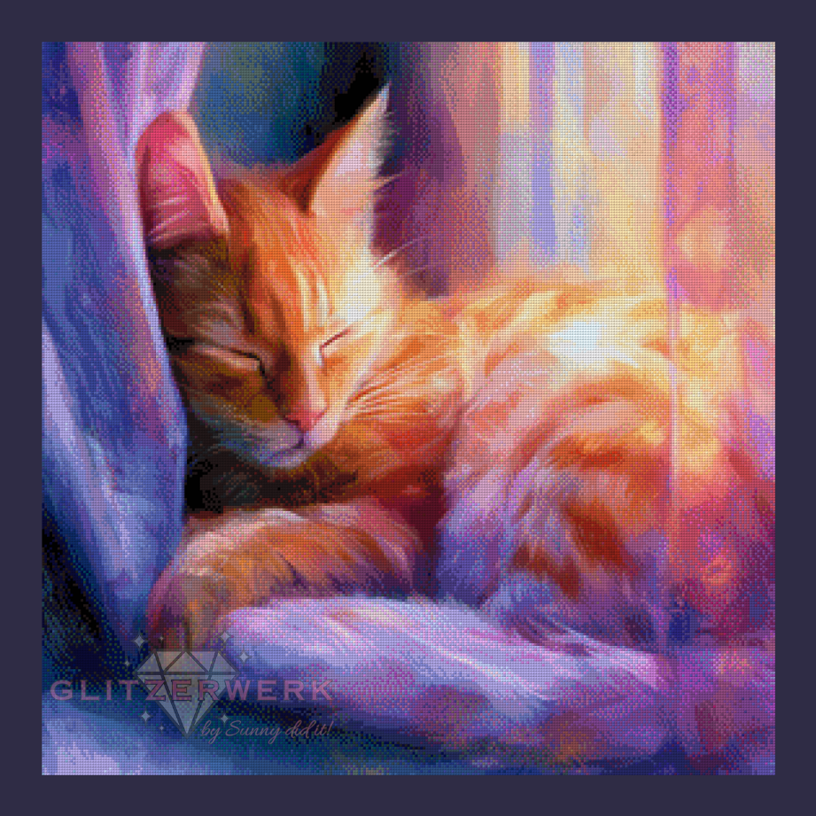 Katzenträume by Sunny did it! 70x70cm 160 Farben
