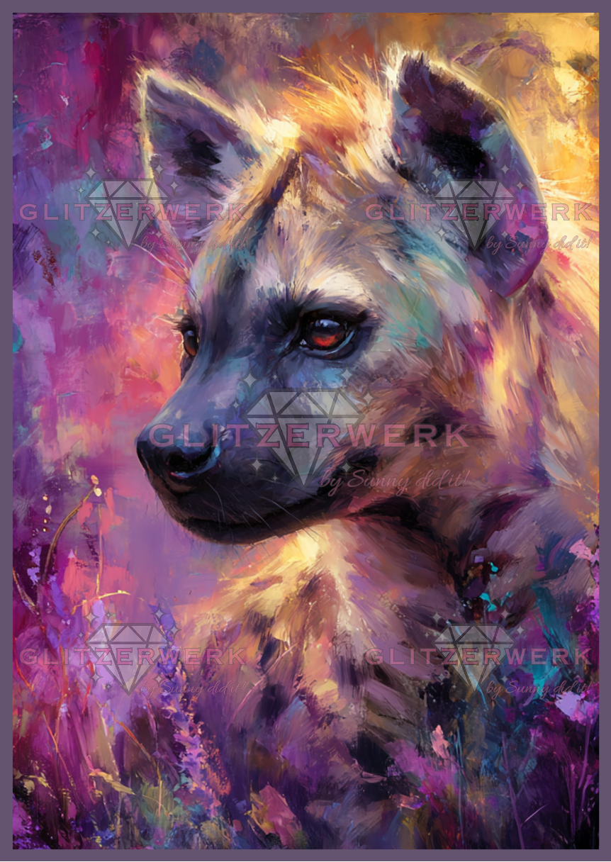 Soulfire Hyena by Sunny did it! 70x100cm 150 Farben