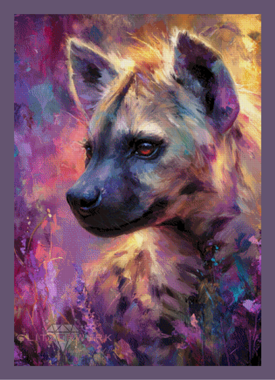 Soulfire Hyena by Sunny did it! 70x100cm 150 Farben