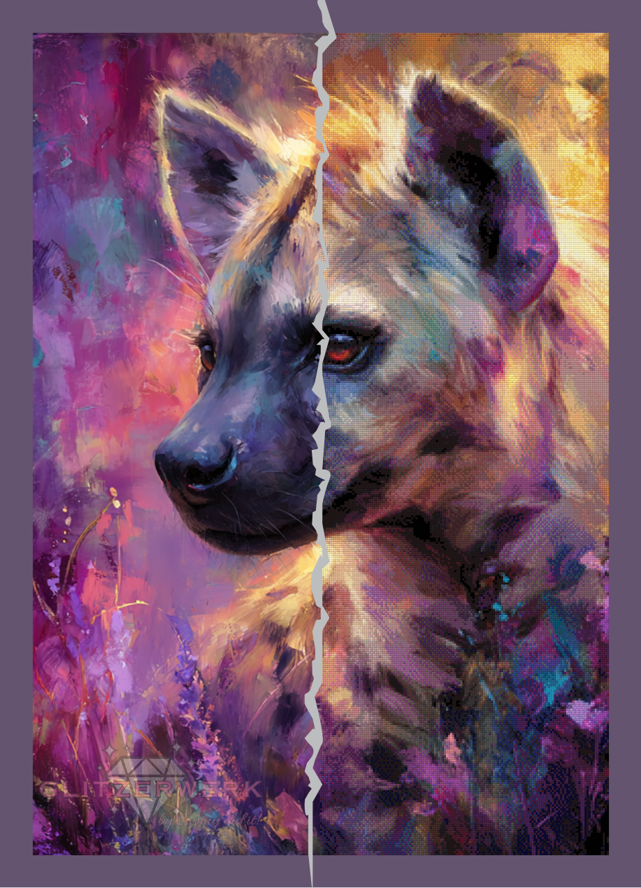 Soulfire Hyena by Sunny did it! 70x100cm 150 Farben