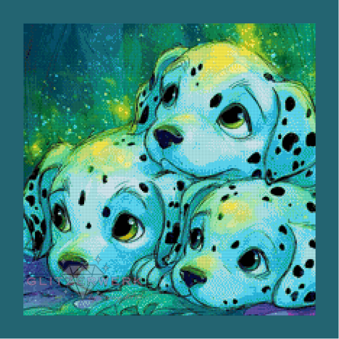 Kuschelfreunde by Shiny Unicorn Ai 50x50cm 90 Farben