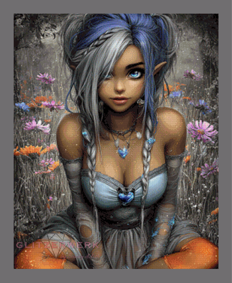 Elfenherz by Sunny did it! 60x75cm 150 Farben