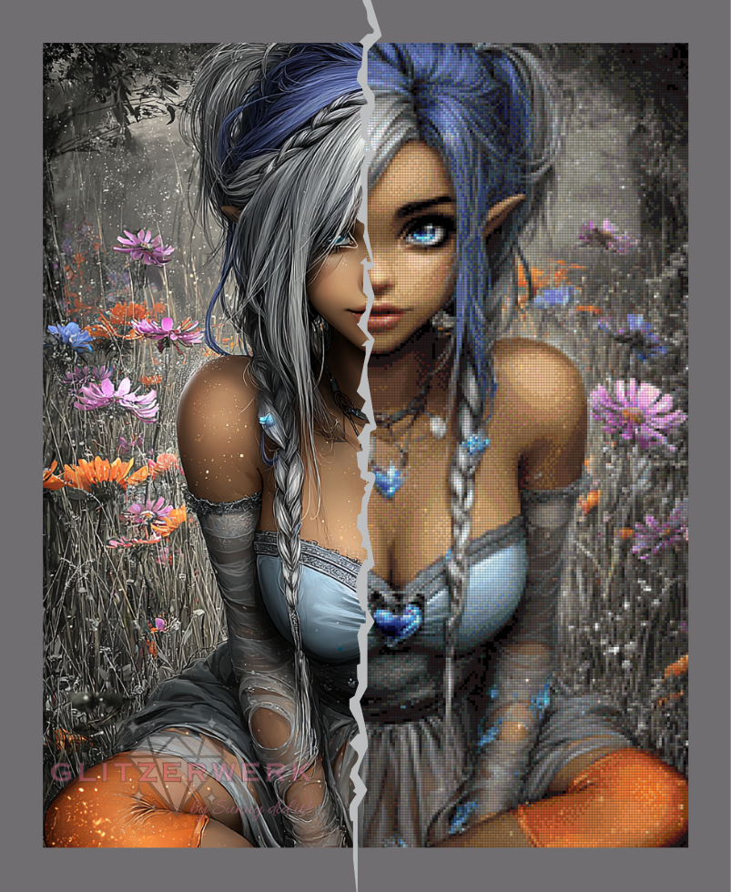 Elfenherz by Sunny did it! 60x75cm 150 Farben