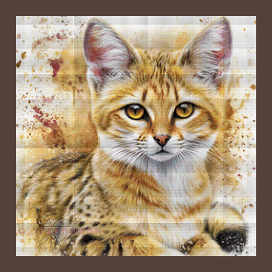 Goldkatze by Funkelreich 60x60cm 85 Farben