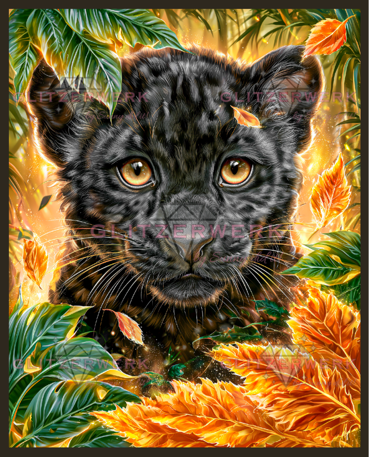Verborgene Wildheit by Funkelreich 60x75cm 120 Farben