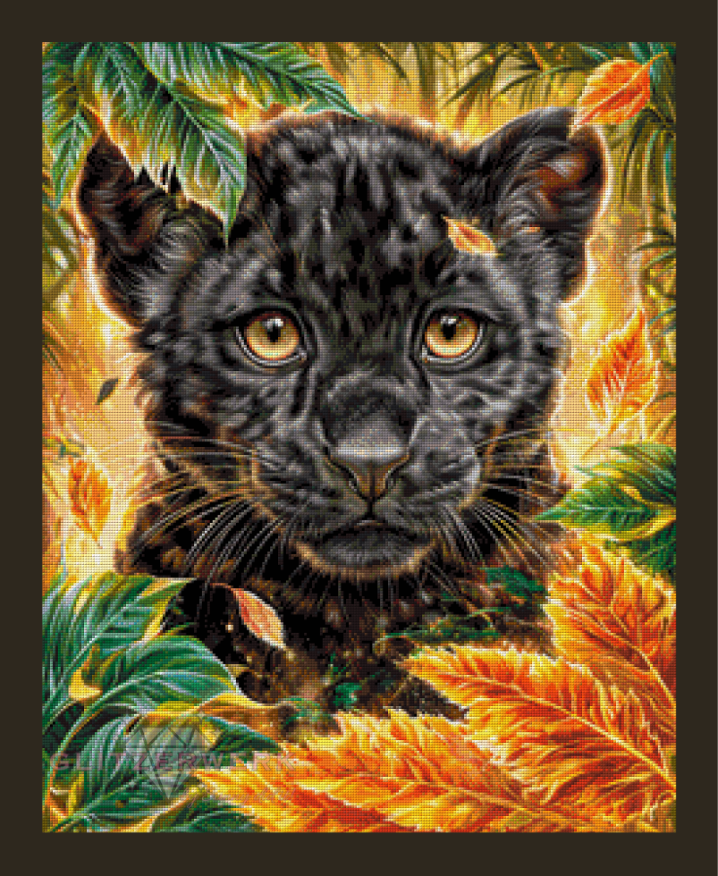 Verborgene Wildheit by Funkelreich 60x75cm 120 Farben