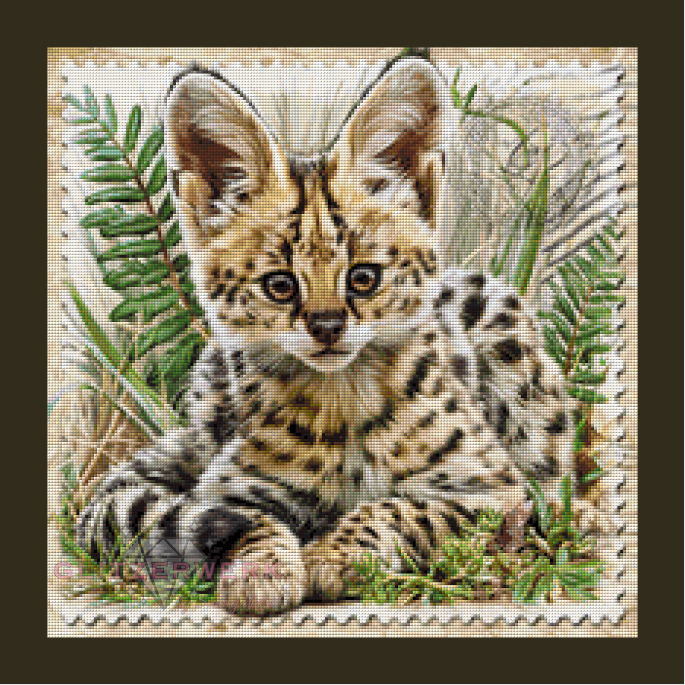 Die Wildnis auf Papier by Funkelreich 50x50cm 80 Farben