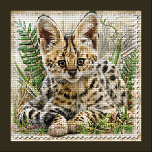Die Wildnis auf Papier by Funkelreich 50x50cm 80 Farben