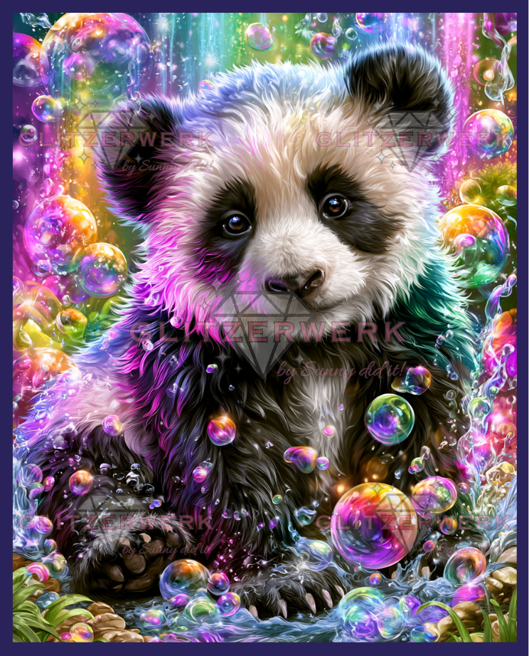 Blubberpanda by Funkelreich 60x75cm 140 Farben