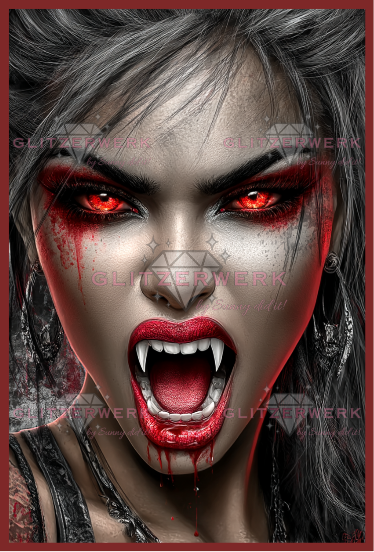 Crimson Eyes by Sunny did it! 60x90cm 115 Farben