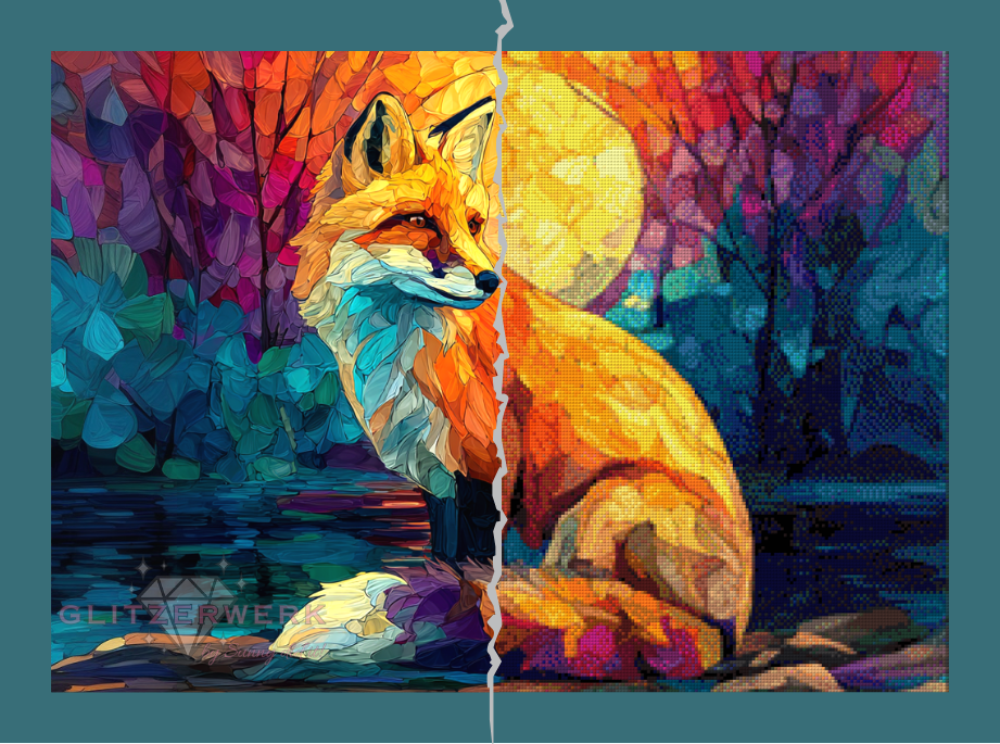 Mondfuchs by Sunny did it! 70x50cm/50x40cm