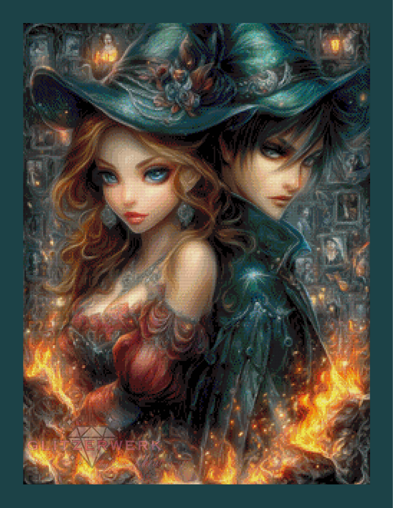 Burning Witches by Sunny did it! 60x75cm 125 Farben