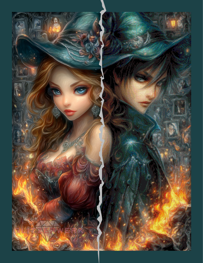 Burning Witches by Sunny did it! 60x75cm 125 Farben