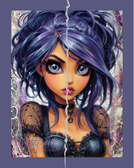 Velvet Girl - Nyra by Sunny did it! 40x52cm 100 Farben