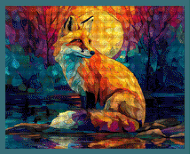 Mondfuchs by Sunny did it! 70x50cm/50x40cm