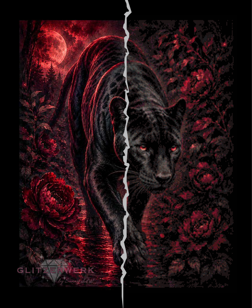 Shadow by tiki_DIAMONDS.ai 60x75cm 65 Farben