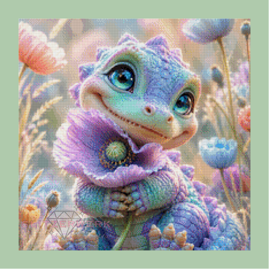 Flower Croco by nerdylovelythings 50x50cm 120 Farben