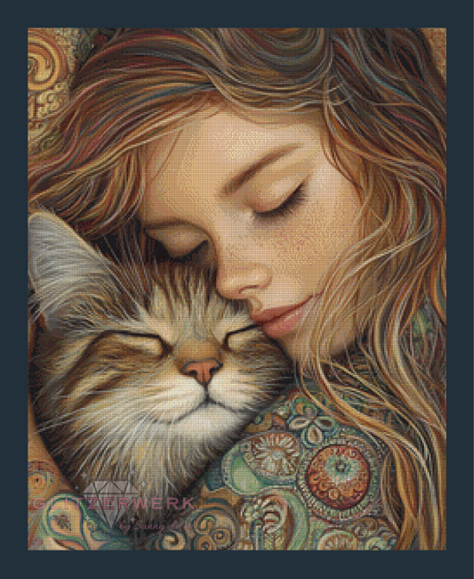 Seelenfreunde by Sandrietta_ai 60x75cm 110 Farben