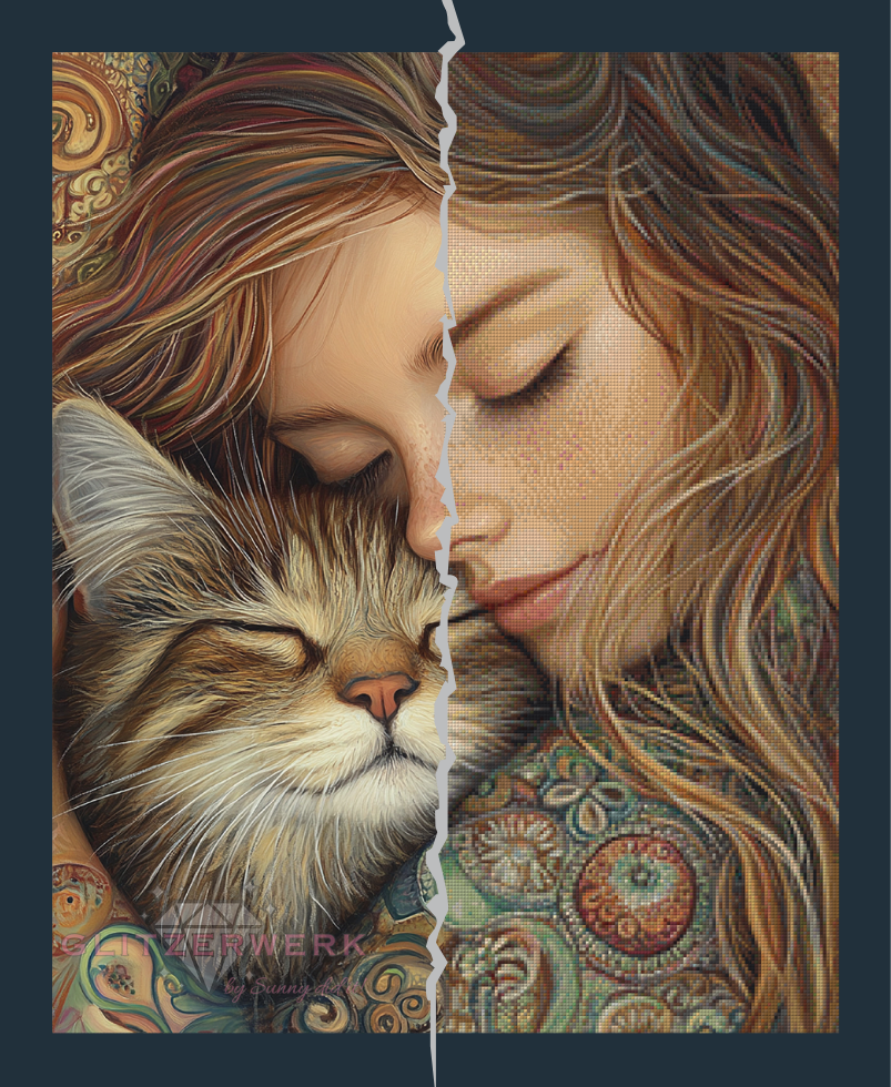Seelenfreunde by Sandrietta_ai 60x75cm 110 Farben
