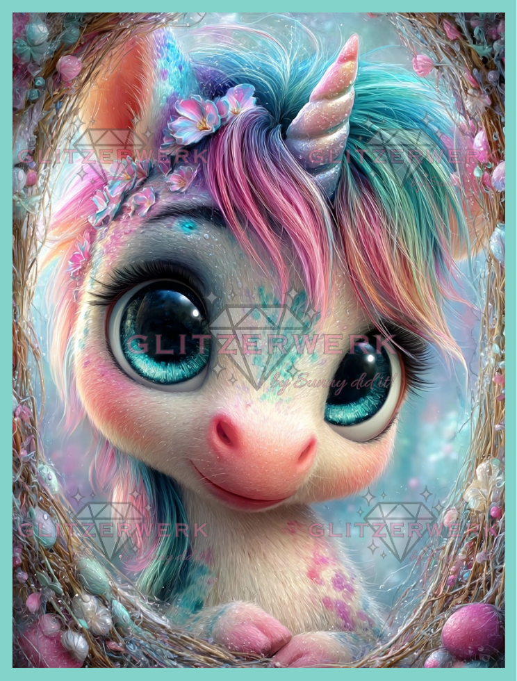 Glitzerhuf by Sandrietta_ai 60x80cm 140 Farben