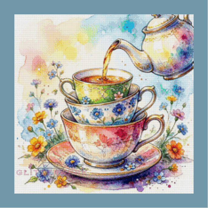 Teatime by Teddy's Kreativchaos 50x50cm 110 Farben