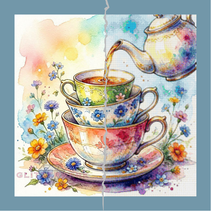 Teatime by Teddy's Kreativchaos 50x50cm 110 Farben