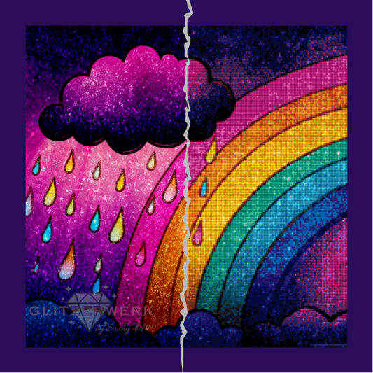 Rainbow by Shiny's Unicorn ai 50x50cm 70 Farben