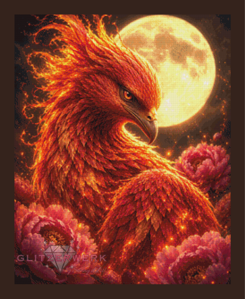 Phönix by Kaira AI Art 60x75cm 110 Farben