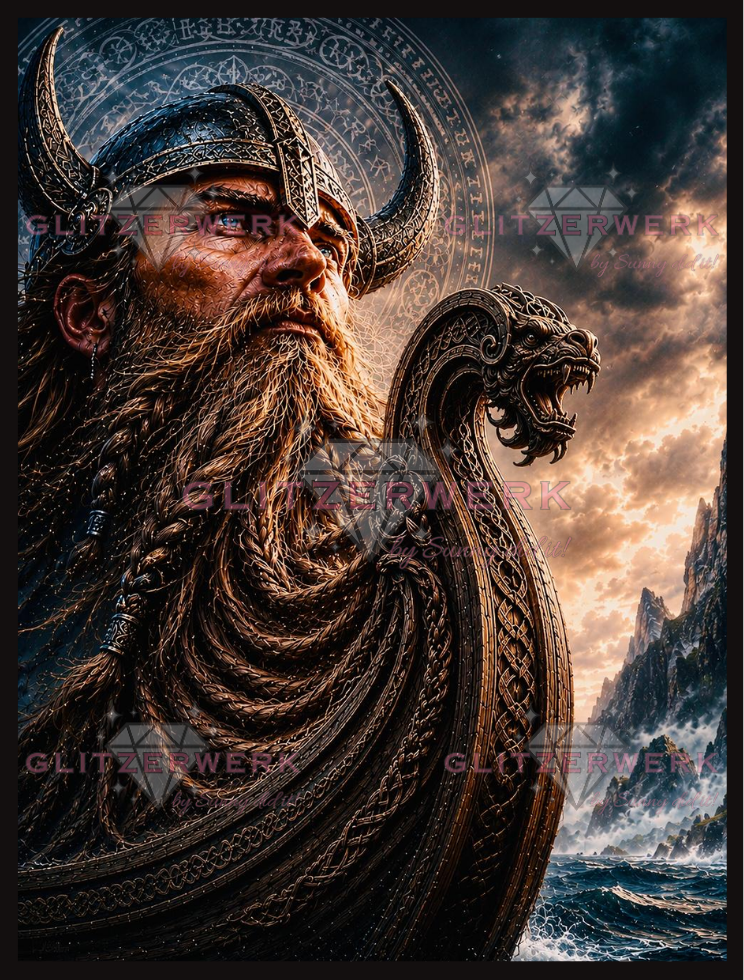 Wächter der Fjorde by ST-Design 60x80cm 135 Farben