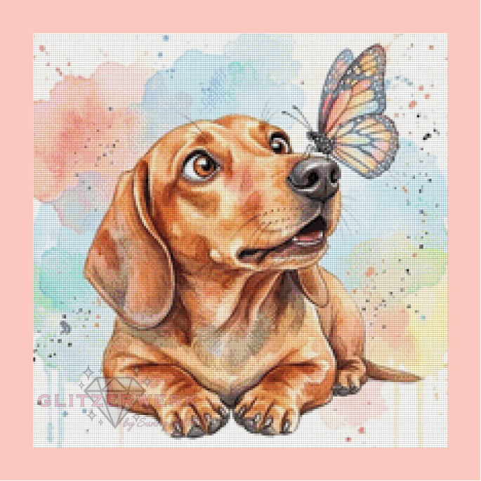 Tierische Freunde by Glitzerzwerg 50x50cm 115 Farben
