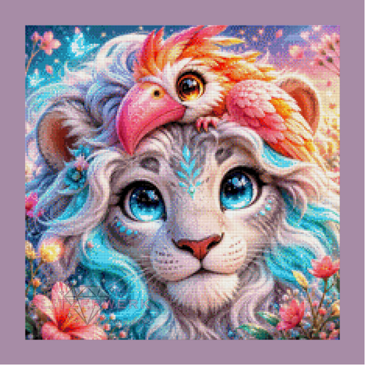 Federfreund by nerdylovelythings 50x50cm 130 Farben