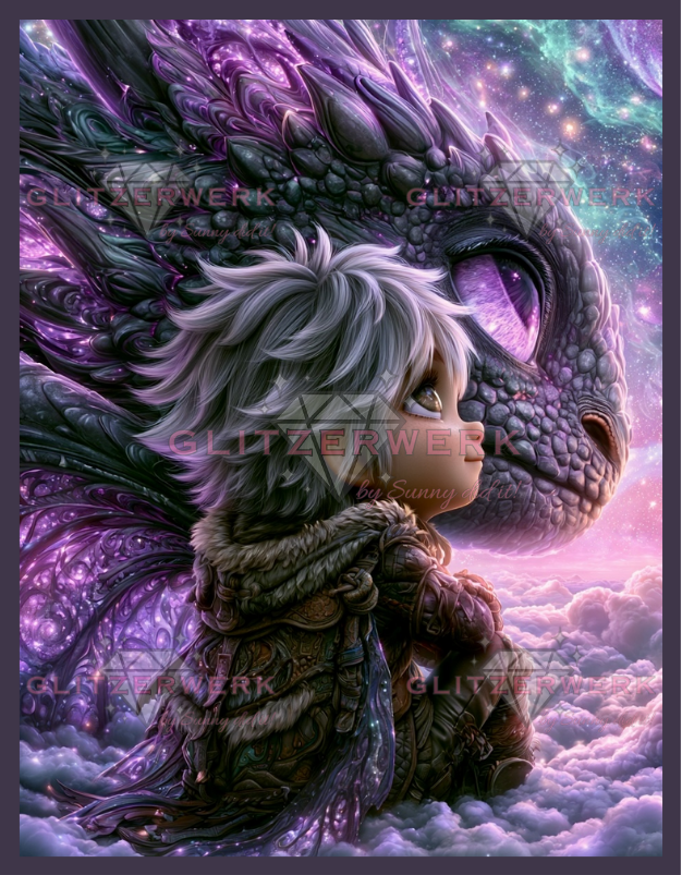 Über den Wolken by Sandrietta_ai 50x65cm 115 Farben
