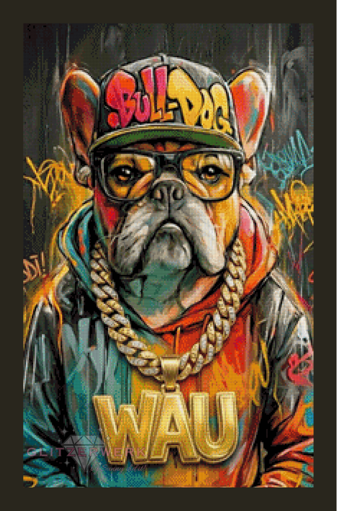 B-Doggy by Glitzerzwerg 50x80cm 135 Farben