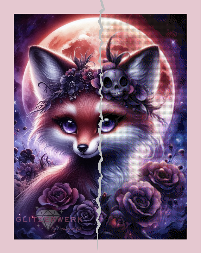 Fuchs der Dämmerung by Teddy's Kreativchaos 50x65cm 120 Farben
