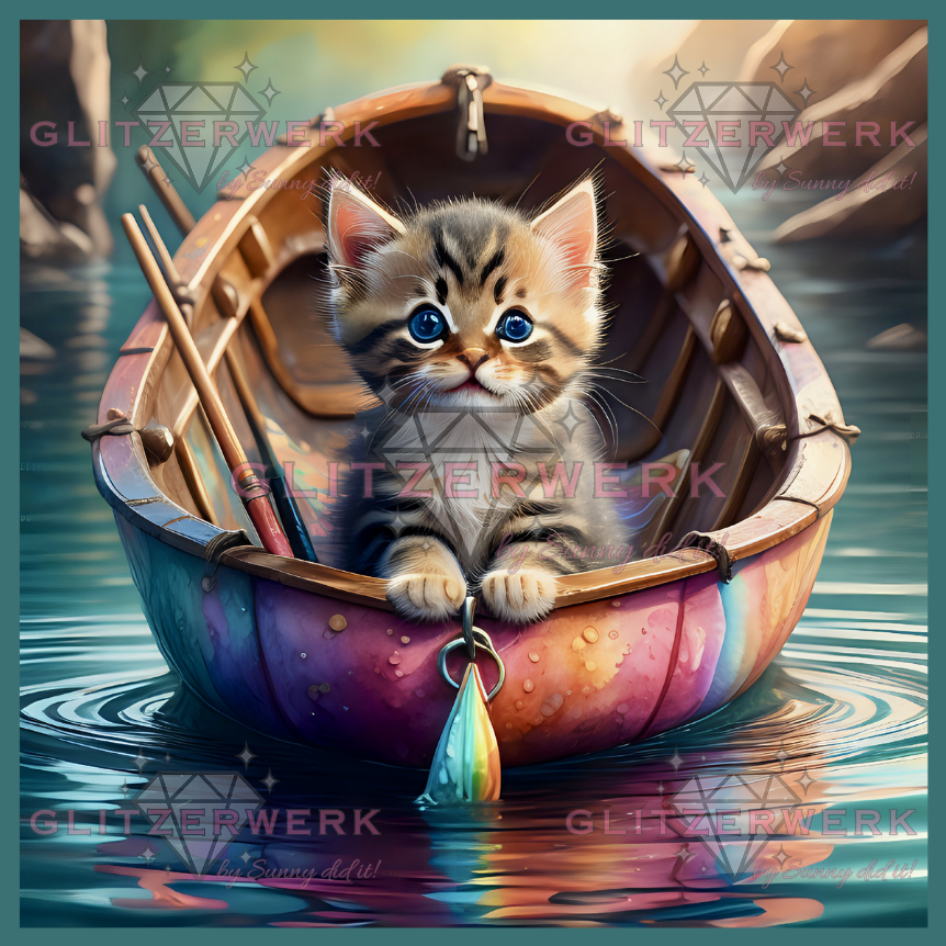 Auf großer Fahrt by CaroFelicia 80x80cm 140 Farben