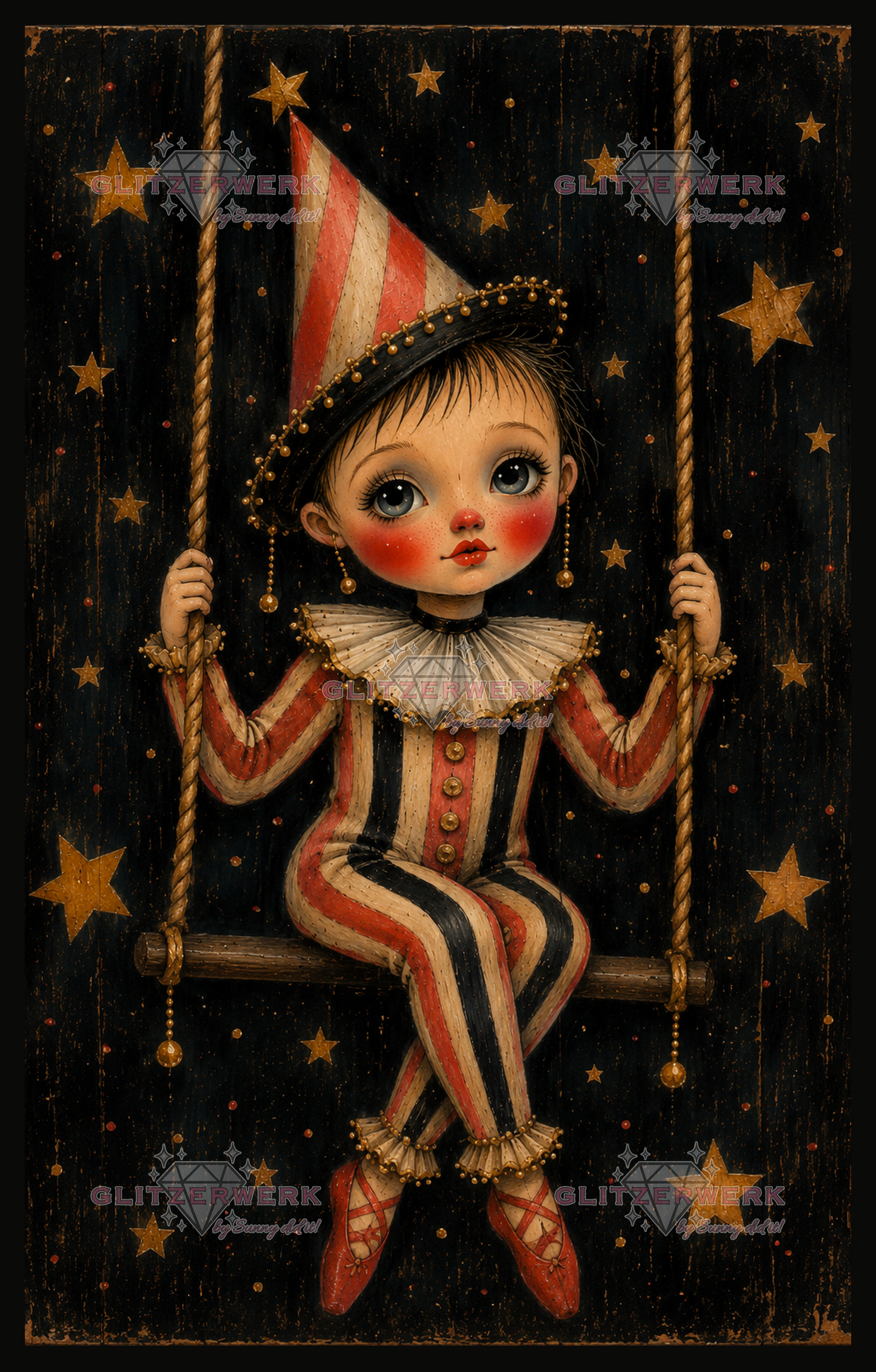 Kinder der Sterne - Sternenschaukel by Cre8tive Diamond Art 50x80cm 75 Farben