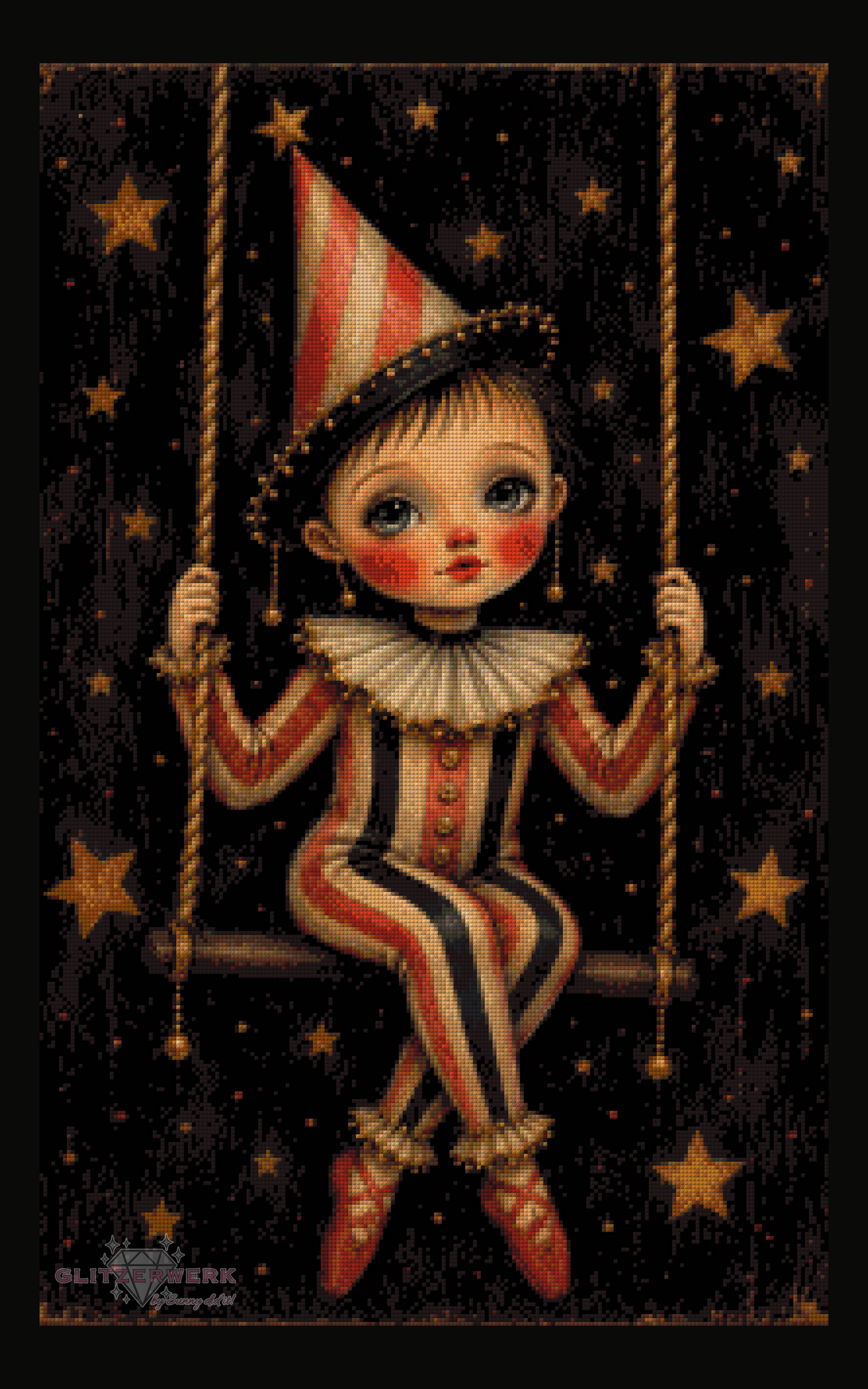 Kinder der Sterne - Sternenschaukel by Cre8tive Diamond Art 50x80cm 75 Farben