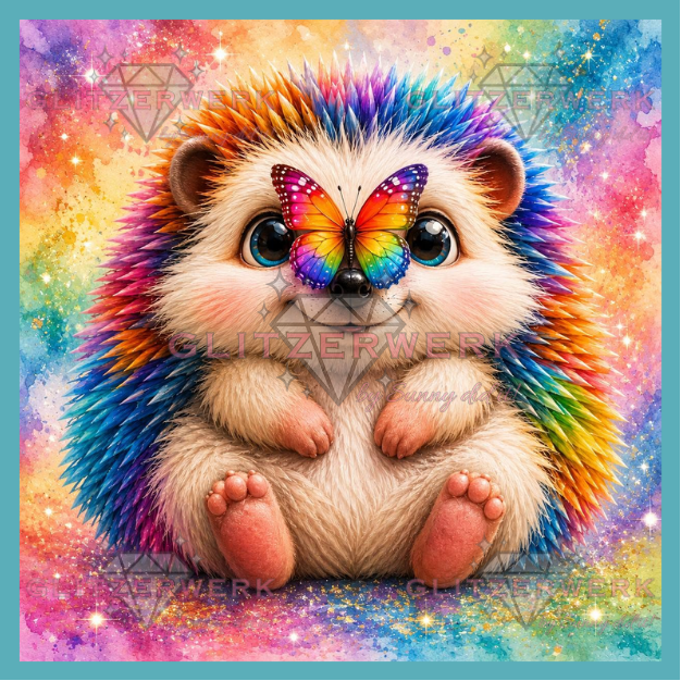 Cute friends by Christa.fe KI 50x50cm 140 Farben