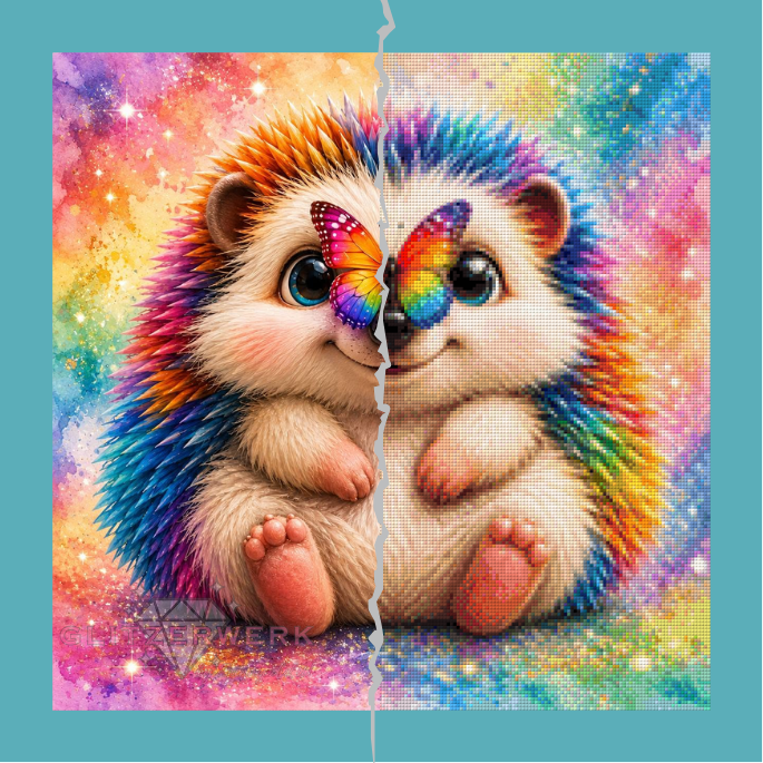 Cute friends by Christa.fe KI 50x50cm 140 Farben