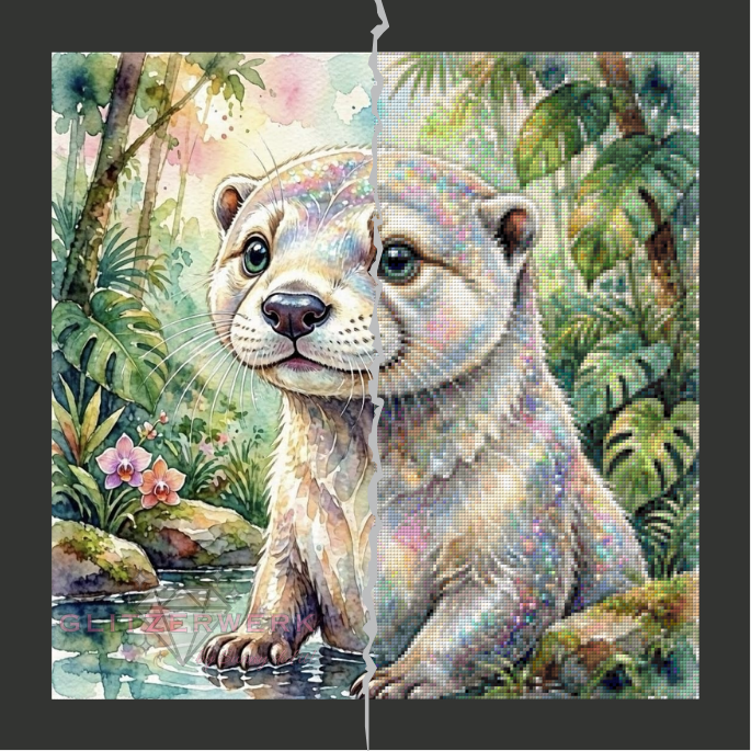 Regenbogenglanz by AI Design by JB 50x50cm 115 Farben