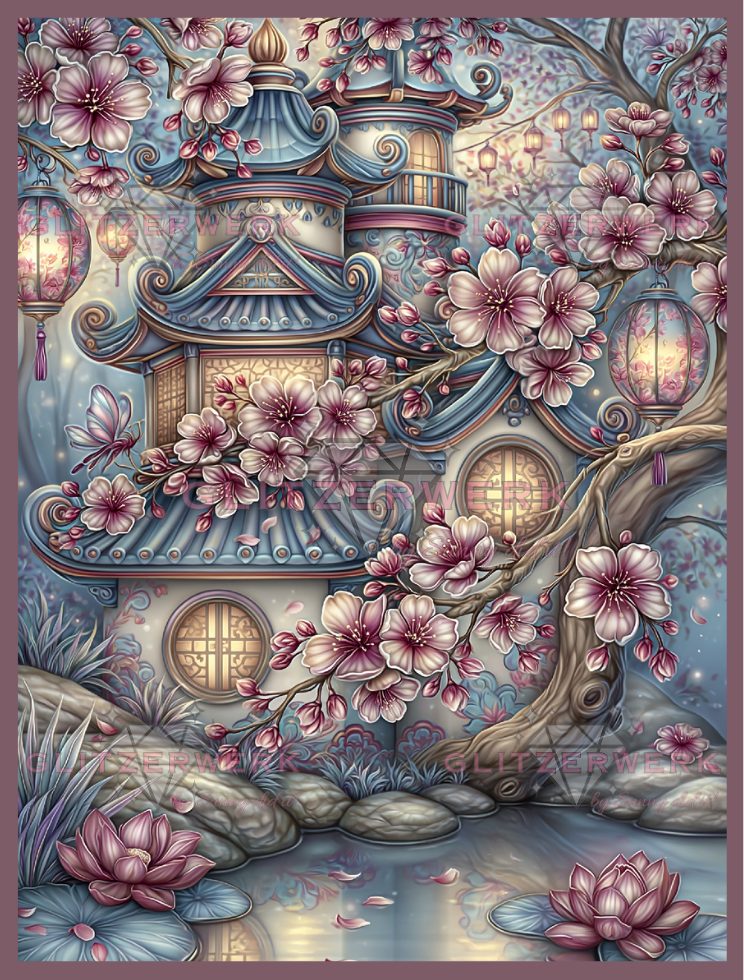 Perlenpavillion by Sweet_Loco_AI 60x80cm 135 Farben