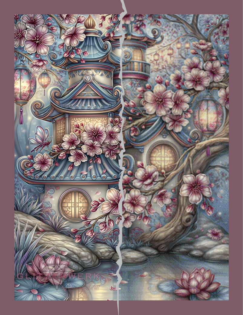 Perlenpavillion by Sweet_Loco_AI 60x80cm 135 Farben