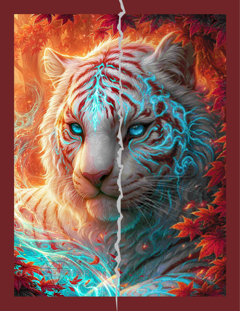 Energie des Dschungelgeists by Sweet_Loco_AI 60x80cm 135 Farben