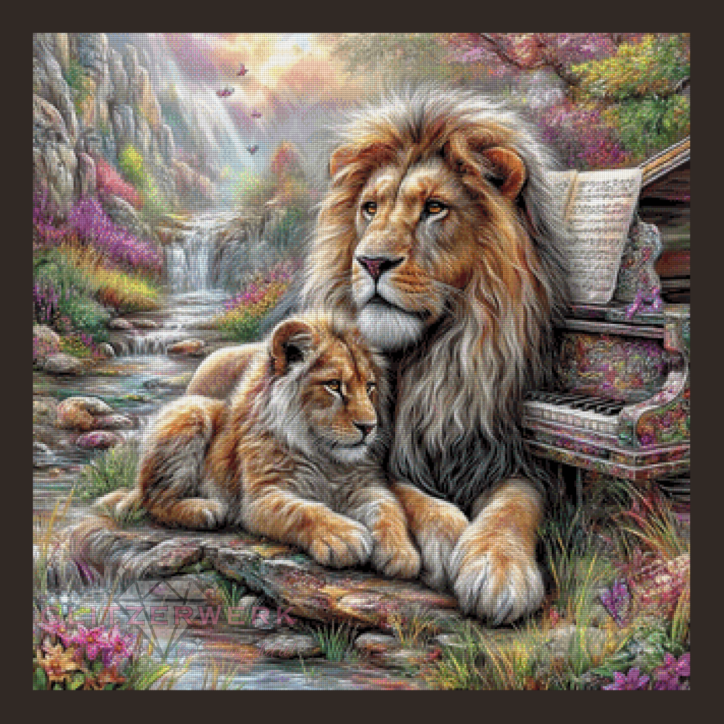 Melodie der Wildnis by Pixel Zauber 80x80cm 200 Farben