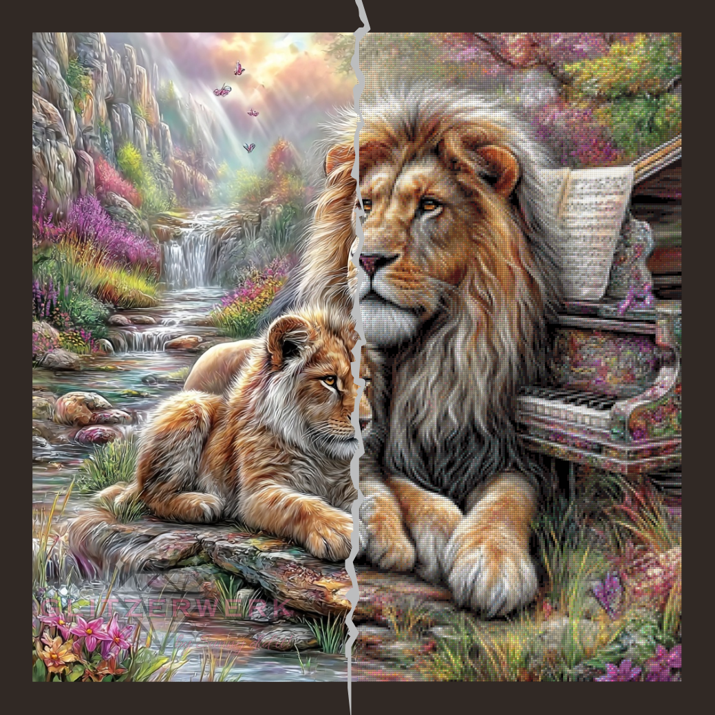 Melodie der Wildnis by Pixel Zauber 80x80cm 200 Farben