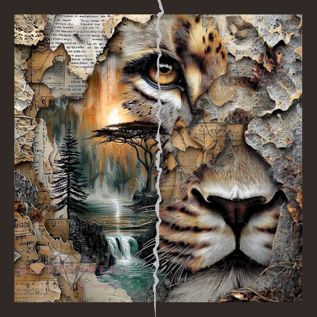 Seele der Savanne by Pixel Zauber 80x80cm 150 Farben