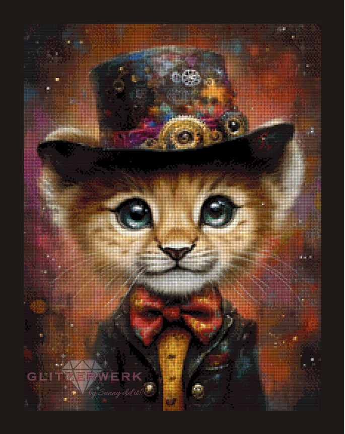 Sir Schnurrbart by CaroFelicia 50x65cm 145 Farben