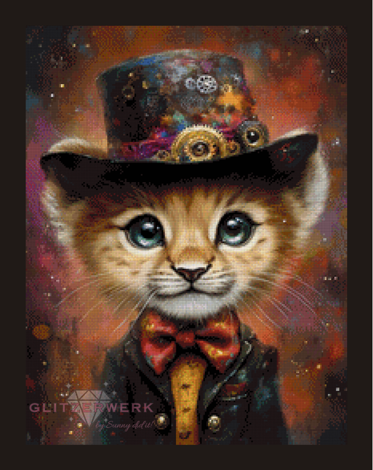 Sir Schnurrbart by CaroFelicia 50x65cm 145 Farben
