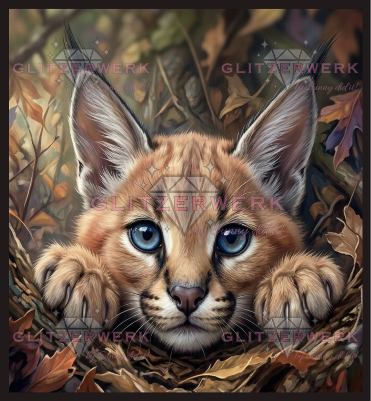 Herbstpfötchen by Kaira AI Art 60x65cm 120 Farben