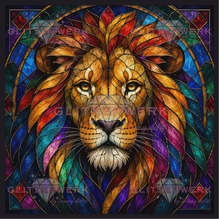 Prisma des Königs by Christa.fe KI 60x60cm 180 Farben